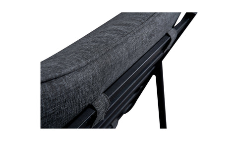 Morgan Outdoor Accent Chair Speckled Charcoal