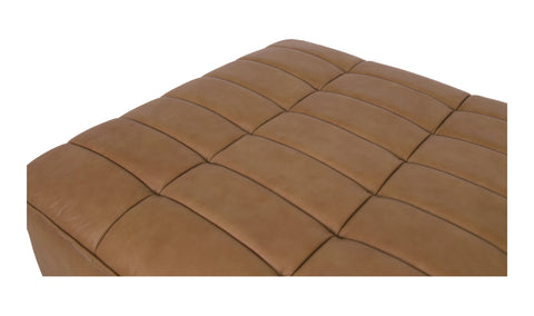 Lino Ottoman Tan Leather