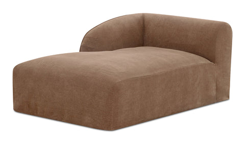 Isla Left Arm Facing Chaise Mocha