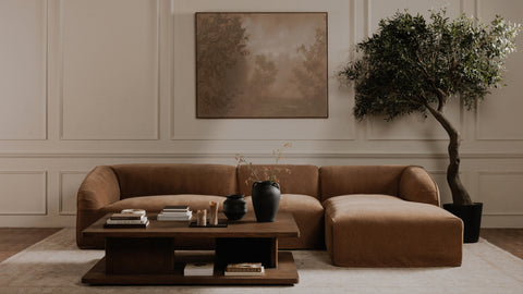 Isla Right Arm Facing Chaise Mocha