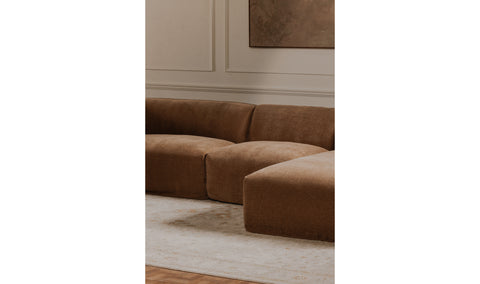 Isla Right Arm Facing Chaise Mocha