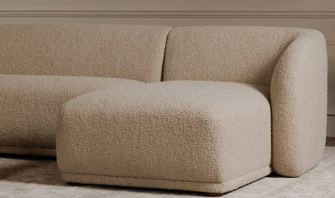 Faye Sectional Beige Boucle