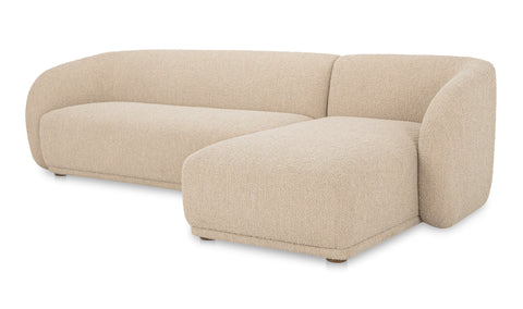 Faye Sectional Beige Boucle
