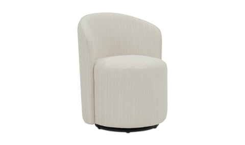 Sylvie Outdoor Swivel Dining Chair Cream