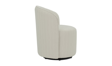 Sylvie Outdoor Swivel Dining Chair Cream