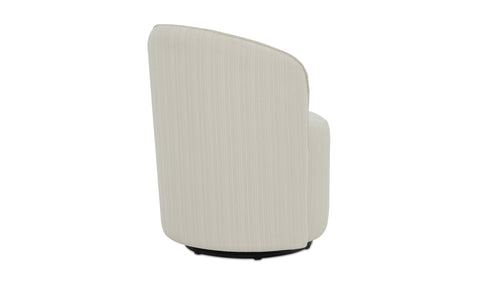 Sylvie Outdoor Swivel Dining Chair Cream