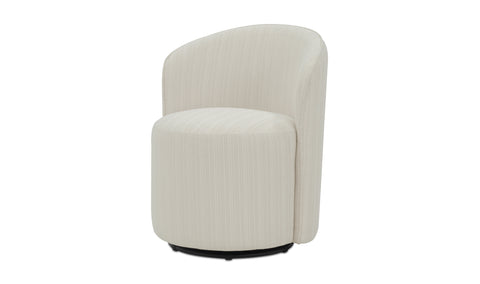 Sylvie Outdoor Swivel Dining Chair Cream