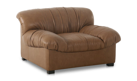 Halston Lounge Chair Tan Leather