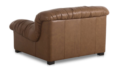 Halston Lounge Chair Tan Leather