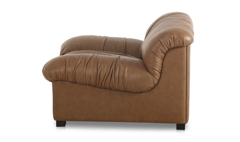 Halston Lounge Chair Tan Leather