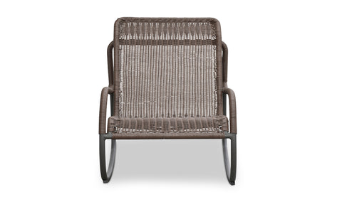 Lyra Outdoor Rocking Chair Brown