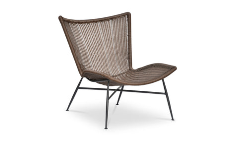 Paige Outdoor Accent Chair Brown