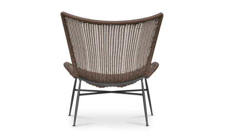 Paige Outdoor Accent Chair Brown