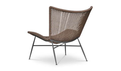 Paige Outdoor Accent Chair Brown