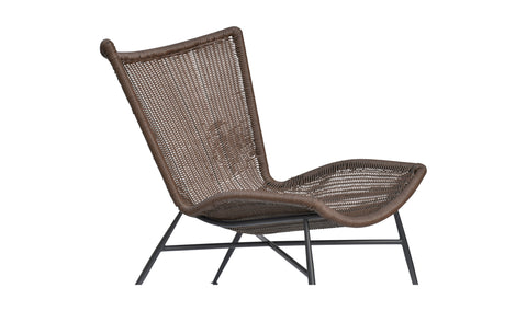 Paige Outdoor Accent Chair Brown