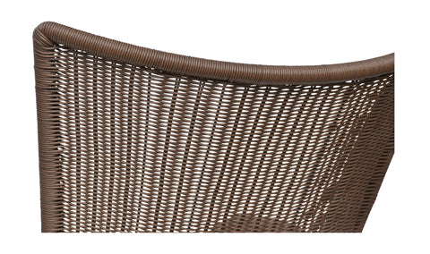 Paige Outdoor Accent Chair Brown