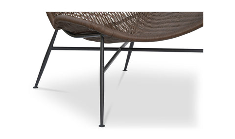 Paige Outdoor Accent Chair Brown