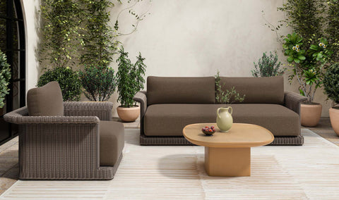 Meredith Outdoor Accent Chair Brown