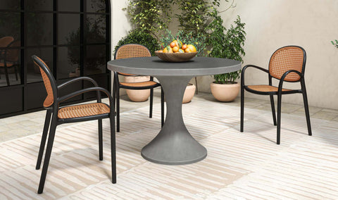 Soren Outdoor Dining Chair Black