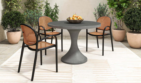 Soren Outdoor Dining Chair Black
