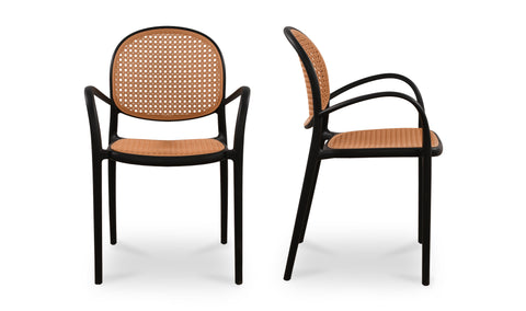 Soren Outdoor Dining Chair Black