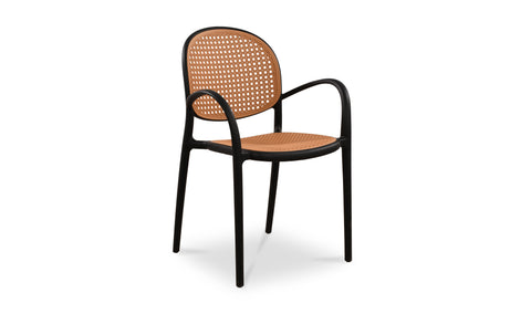 Soren Outdoor Dining Chair Black