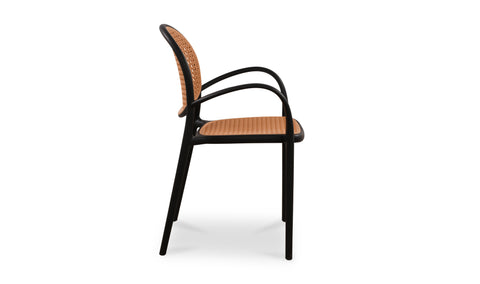 Soren Outdoor Dining Chair Black