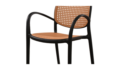 Soren Outdoor Dining Chair Black
