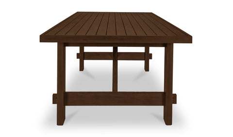 Esmond Outdoor Dining Table Brown