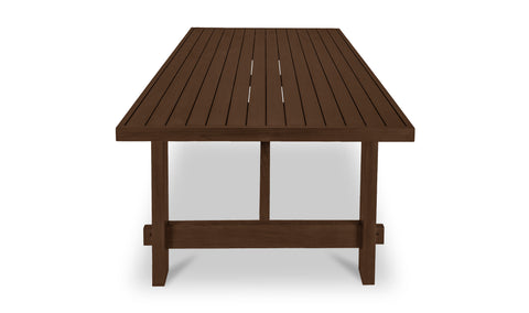 Esmond Outdoor Dining Table Brown