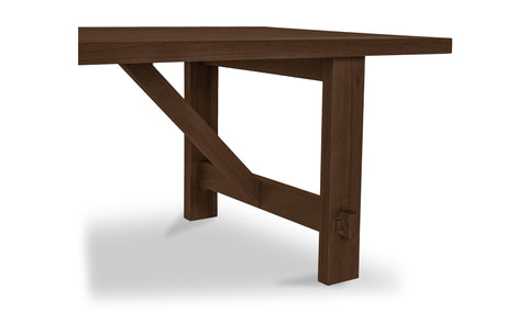Esmond Outdoor Dining Table Brown