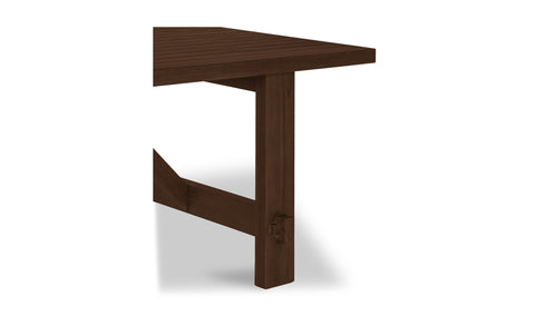 Esmond Outdoor Dining Table Brown