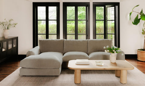 Berga Sectional Pebble