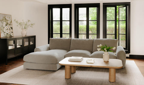 Berga Sectional Pebble