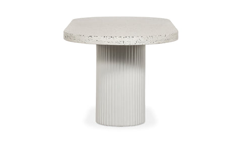 Lyon Outdoor Dining Table White Terrazzo