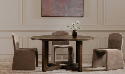 Joel Dining Table Dark Brown