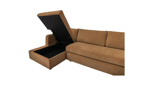 Burrow Sleeper Sectional With Storage Chaise Ginger