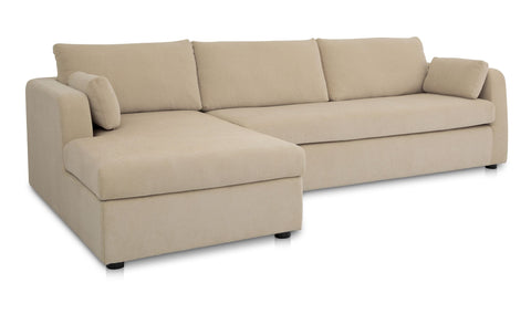 Burrow Sleeper Sectional With Storage Chaise Sand