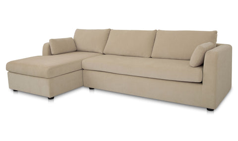 Burrow Sleeper Sectional With Storage Chaise Sand