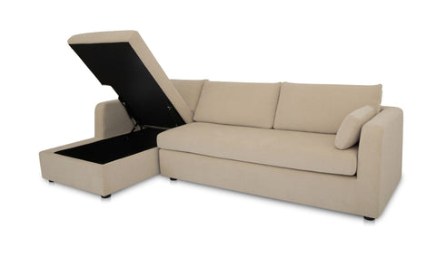 Burrow Sleeper Sectional With Storage Chaise Sand