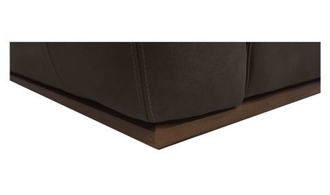 Clove L-Shaped Sectional Deep Brown