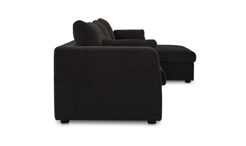 Burrow Sleeper Sectional With Storage Chaise Black