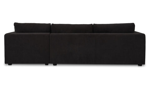 Burrow Sleeper Sectional With Storage Chaise Black