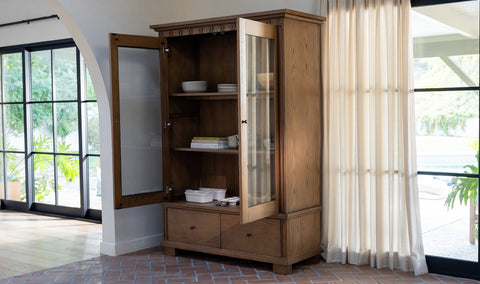 Lillian Tall Cabinet Brown