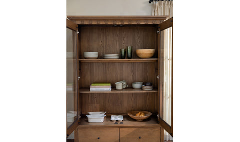 Lillian Tall Cabinet Brown