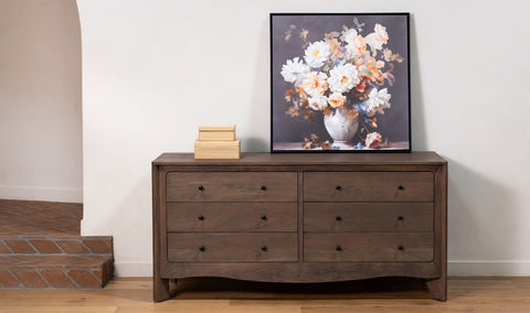 Mabel 6 Drawer Dresser Dark Brown