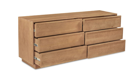 Hudson 6 Drawer Dresser Natural