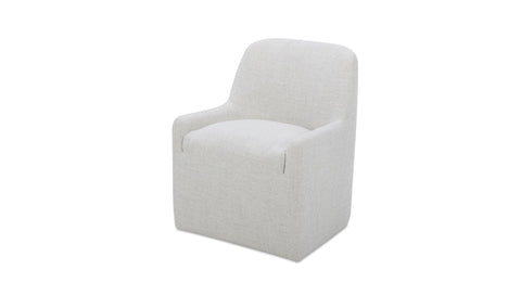Maisie Rolling Dining Chair Flecked Oat
