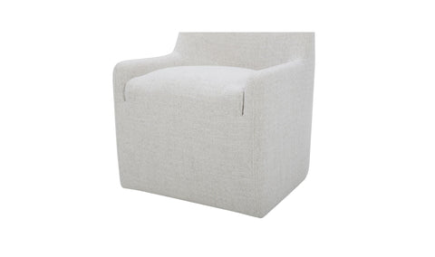 Maisie Rolling Dining Chair Flecked Oat