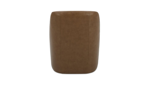 Maisie Rolling Dining Chair Tan Leather